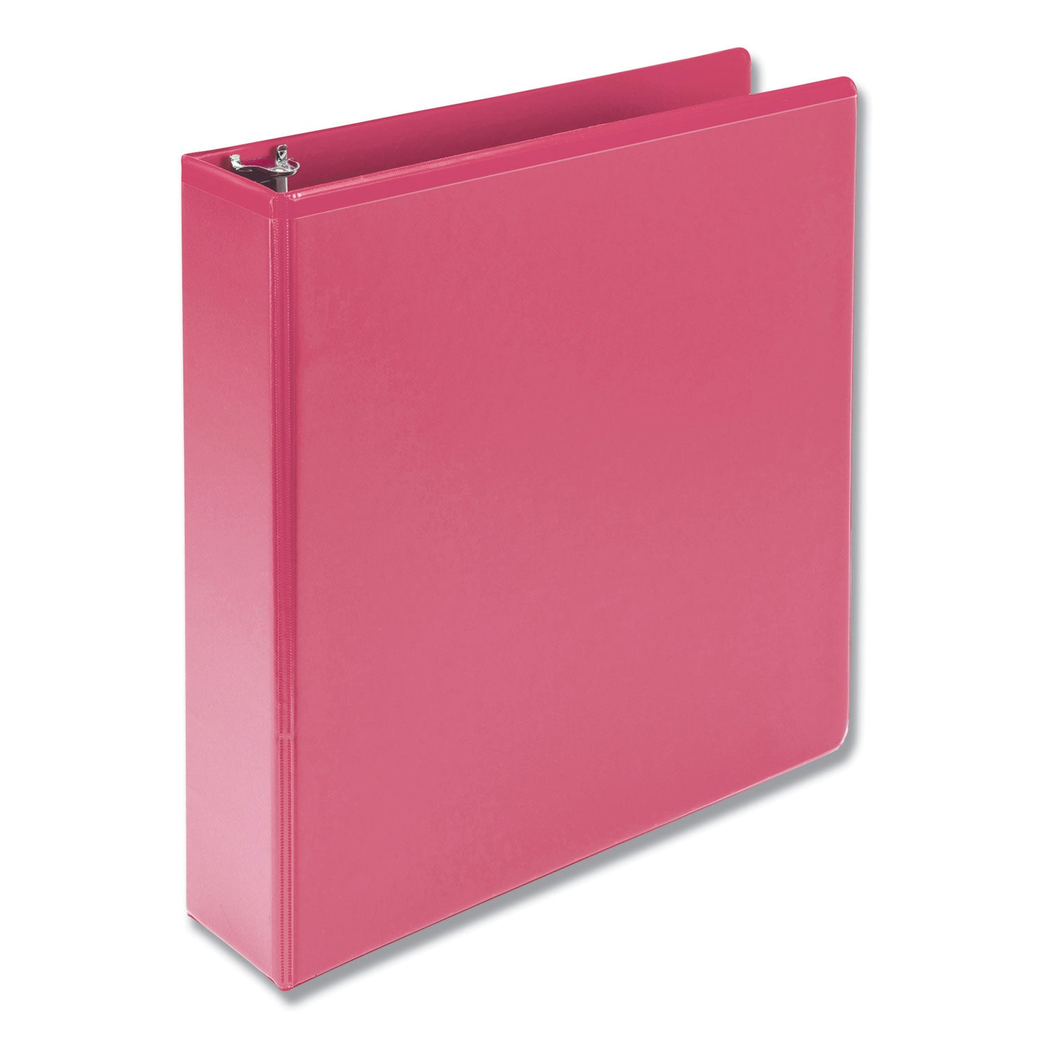 Samsill Earth's Choice Plant-based View Binders, 2" Capacity, Letter Size, 3 Round Rings, 2 Internal Pockets, Berry Pink, 2 Pack