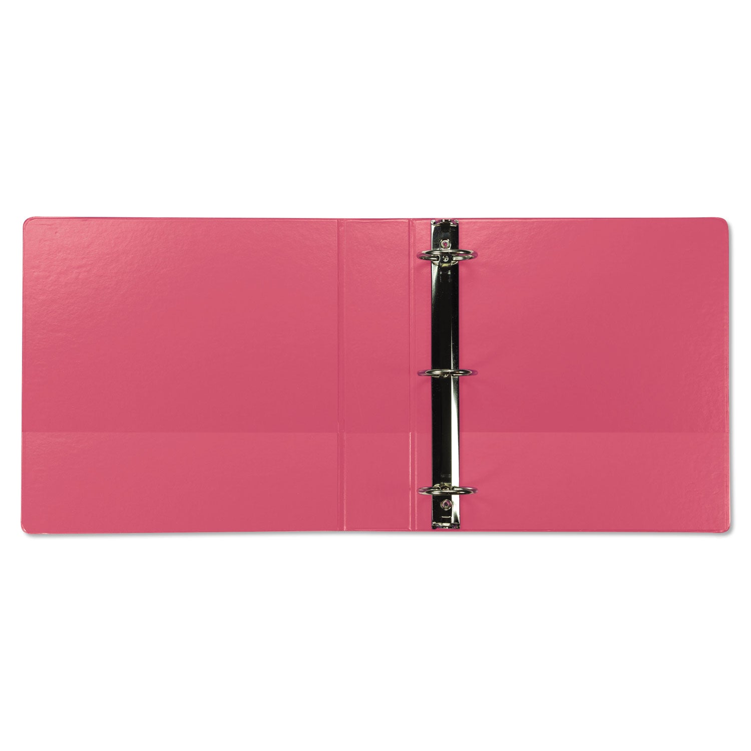 Samsill Earth's Choice Plant-based View Binders, 2" Capacity, Letter Size, 3 Round Rings, 2 Internal Pockets, Berry Pink, 2 Pack
