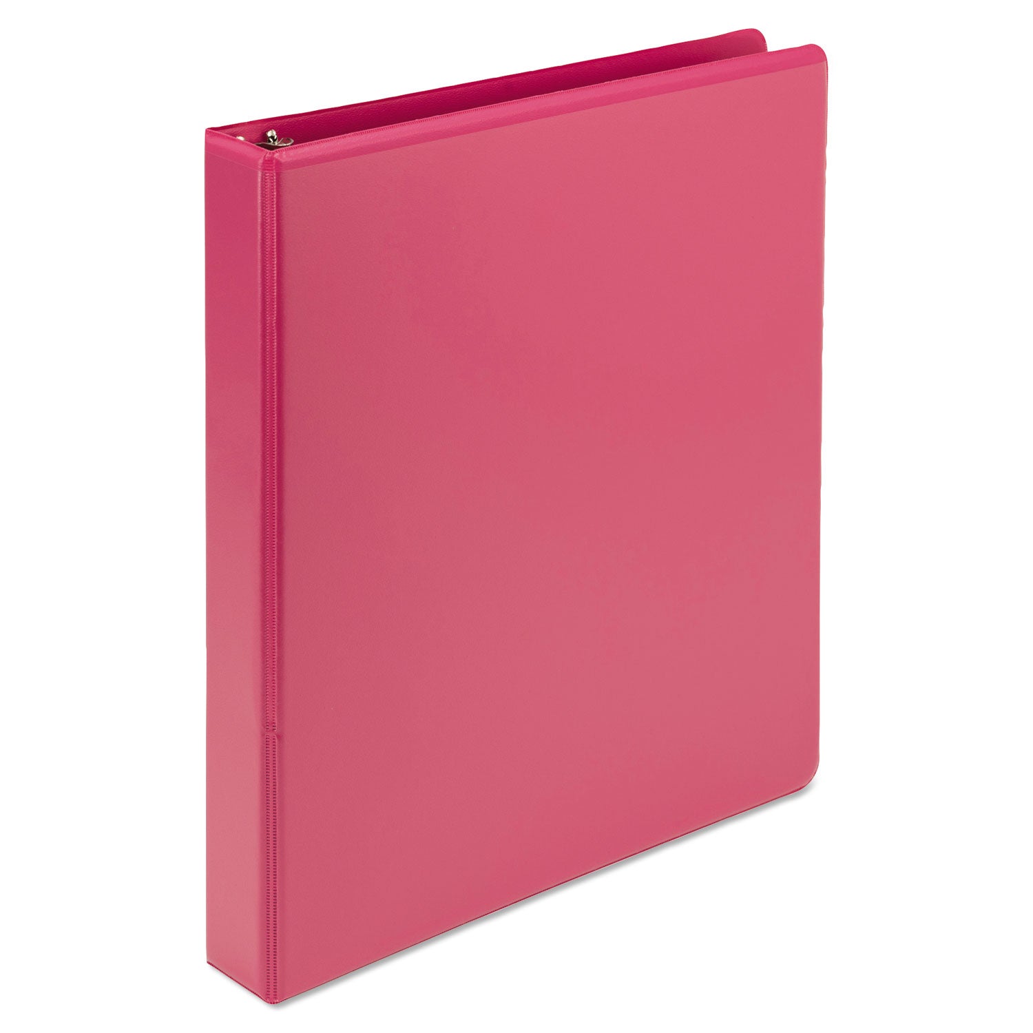Samsill Earth's Choice Plant-based View Binders, 1" Capacity, Letter Size, 3 Round Rings, 2 Internal Pockets, Berry Pink, Durable, Clear Overlay, Recycled, 2 Pack
