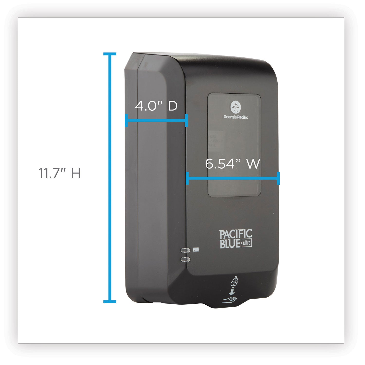 Automatic - Touch-free, Durable, Hygienic, Site Window - Black - 1 Carton