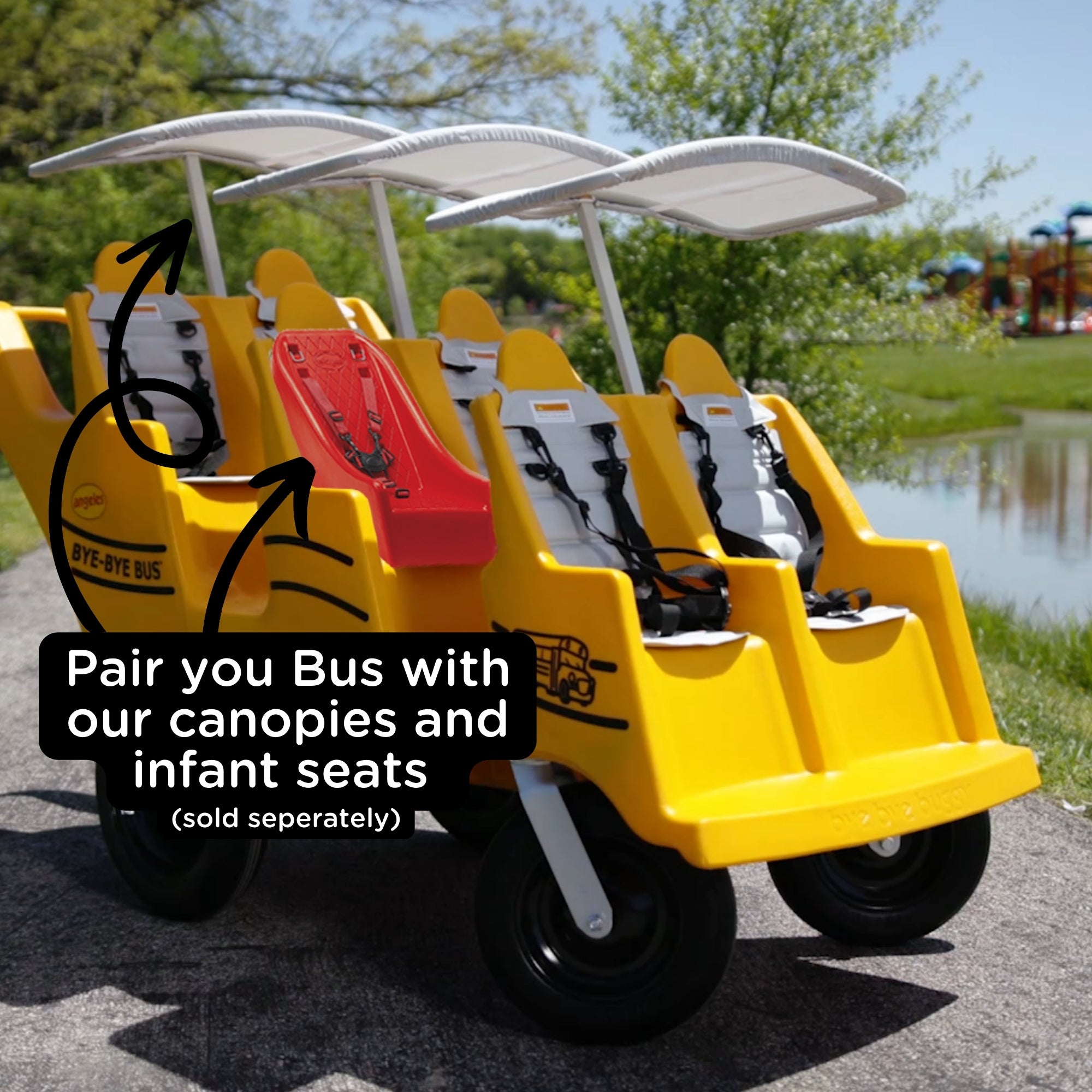 6 Passenger Never Flat "Fat Tire" Bye-Bye Bus