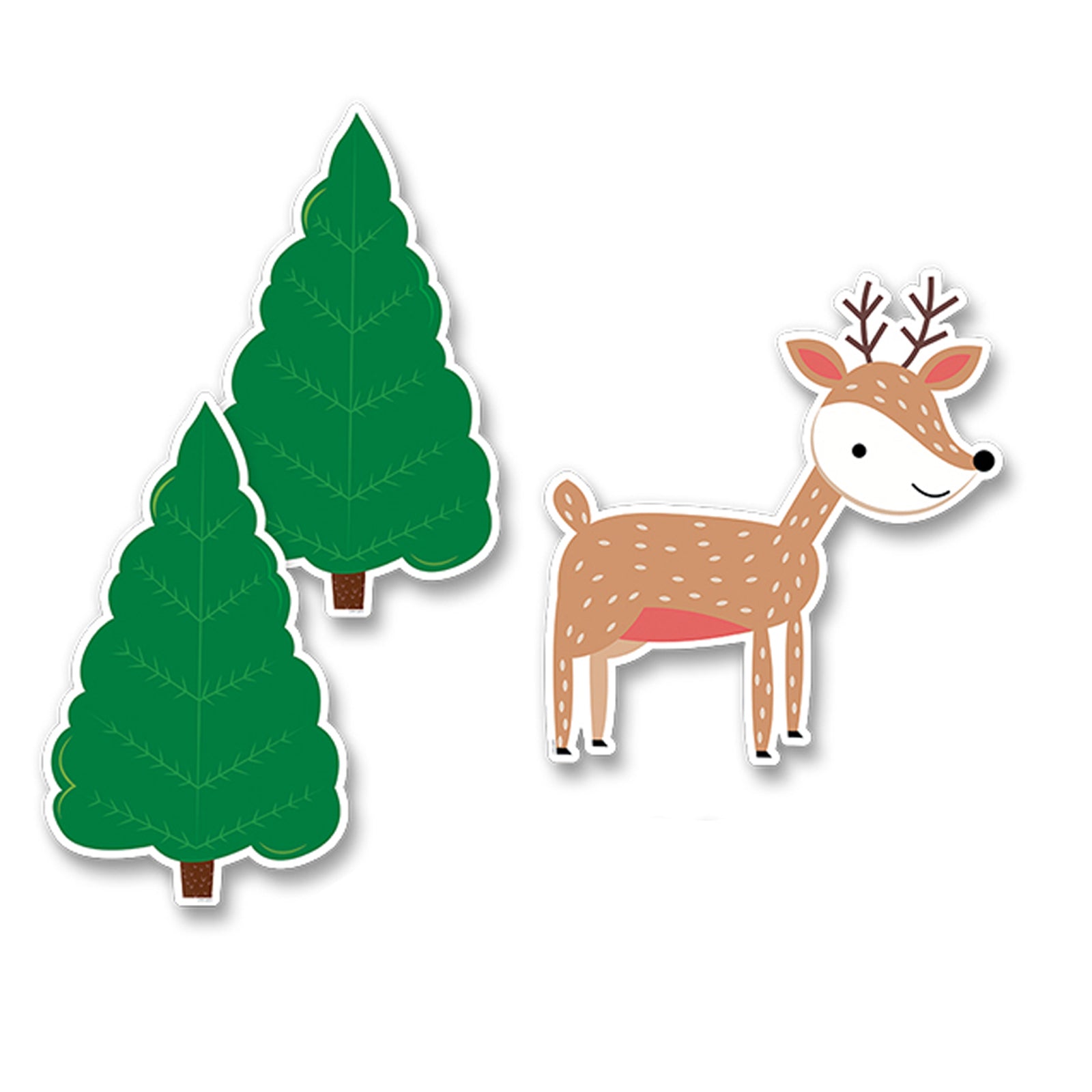 Jumbo Woodland Friends Bulletin Board Set, 11 Pieces