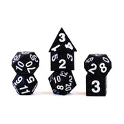 Sharp Edge Silicone Rubber Dice Set: Gold Scatter