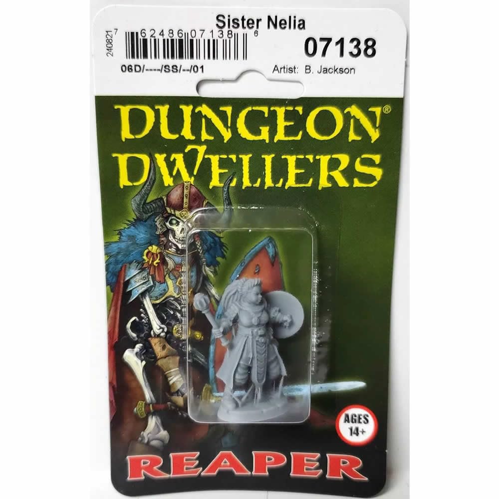 Dungeon Dwellers: Reaper Miniatures Sister Nelia, Cleric