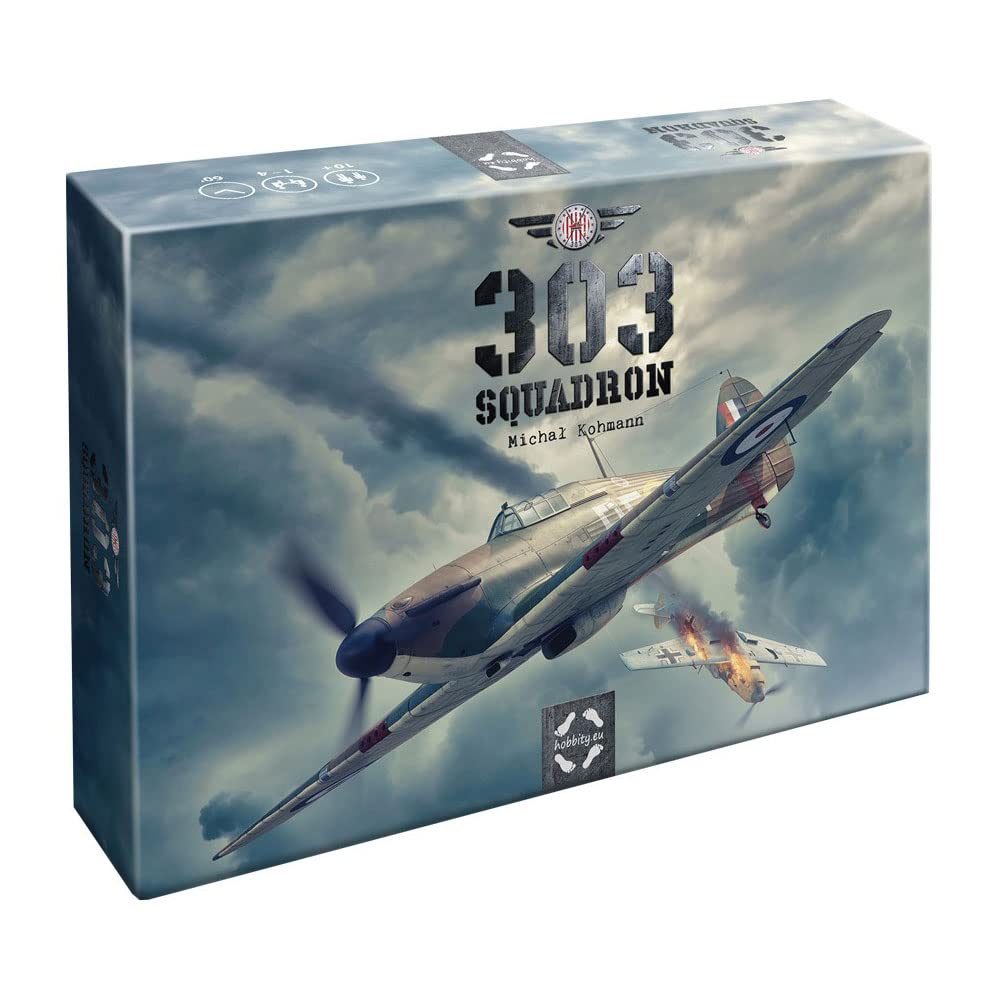 303 Squadron – A Board Game by Hobbity 1-4 Players – Board Games for Family 60+ Minutes of Gameplay – Games for Game Night – Kids and Adults Ages 14+ - English Version