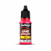 Vallejo - Game Color | Fluorescent Red Paint | Perfect for Airbrushing and Great Adhesion to Figurines and Scale Models | 18 ml (0,58 fl.oz.)