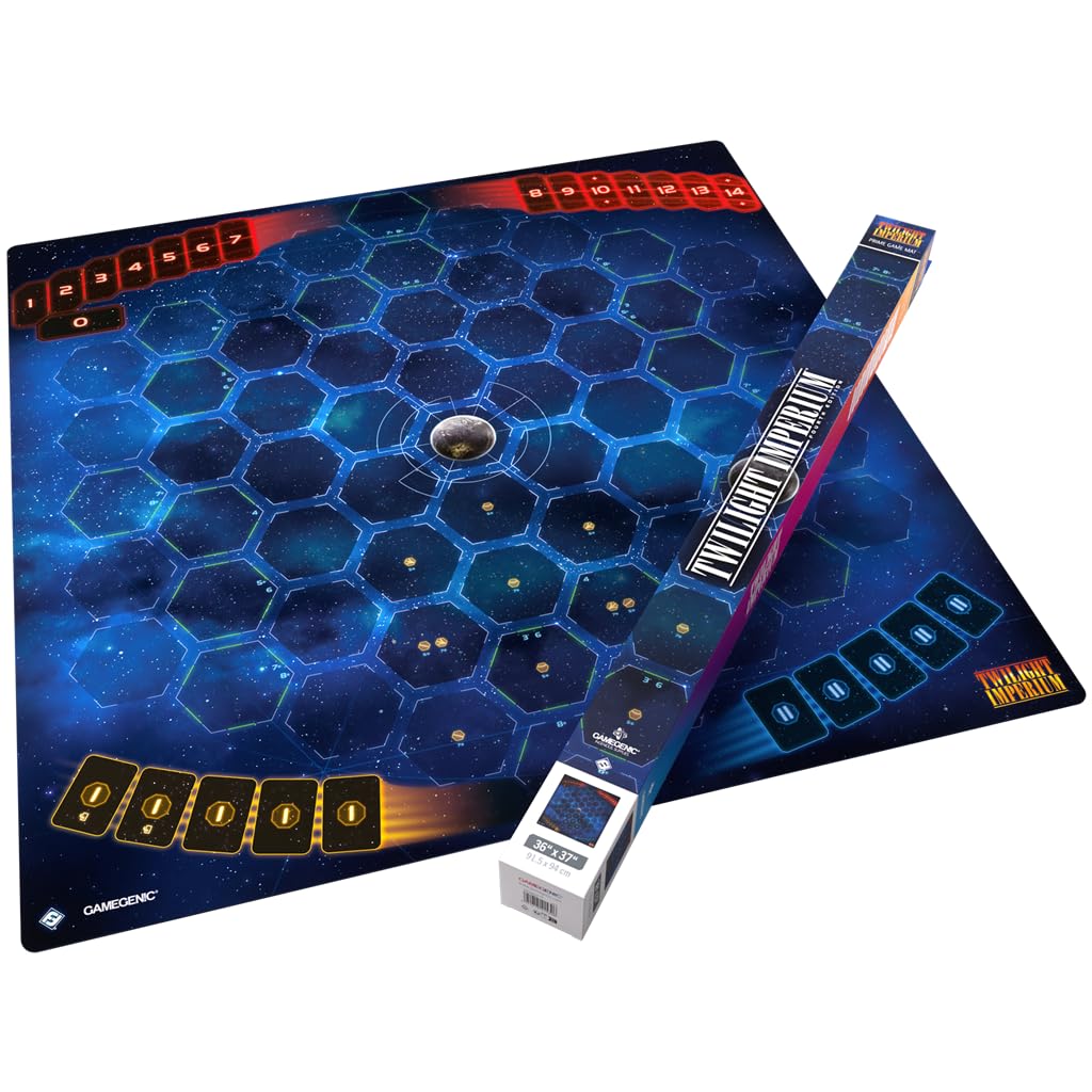 Gamegenic Twilight Imperium Game Mat - Create Your Galactic Masterpiece with the Official 4th Edition Mat! Extra-Large 36" x 37" Playmat for Board Games, Card Games and More! Made