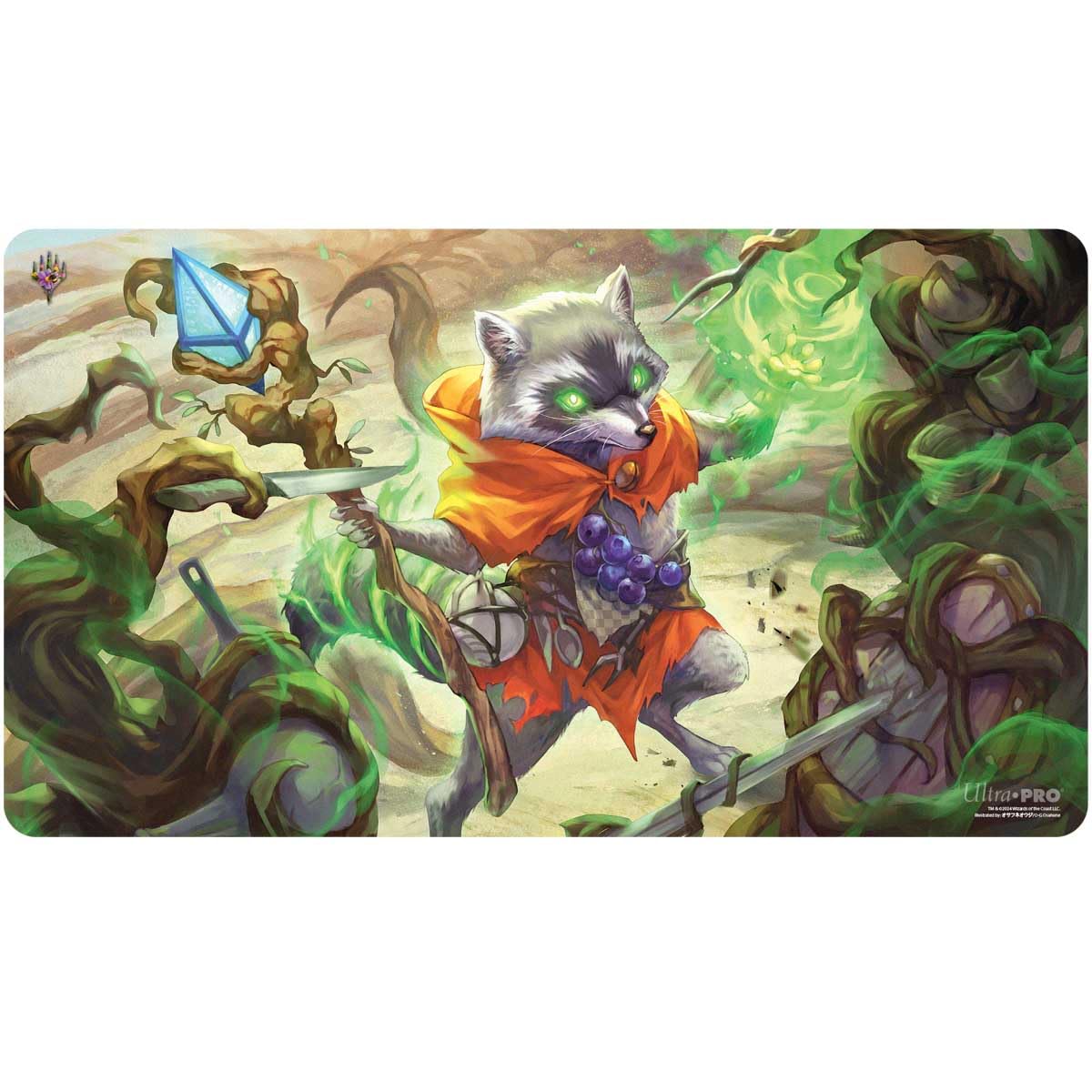 Ultra PRO - Magic The Gathering Bloomburrow Playmat Featuring Bello, Bard of The Brambles and Wildsear, Scouring Maw, Gaming Accessory, Compact Playmat, Portable Design, Perfect for Tabletop Gaming