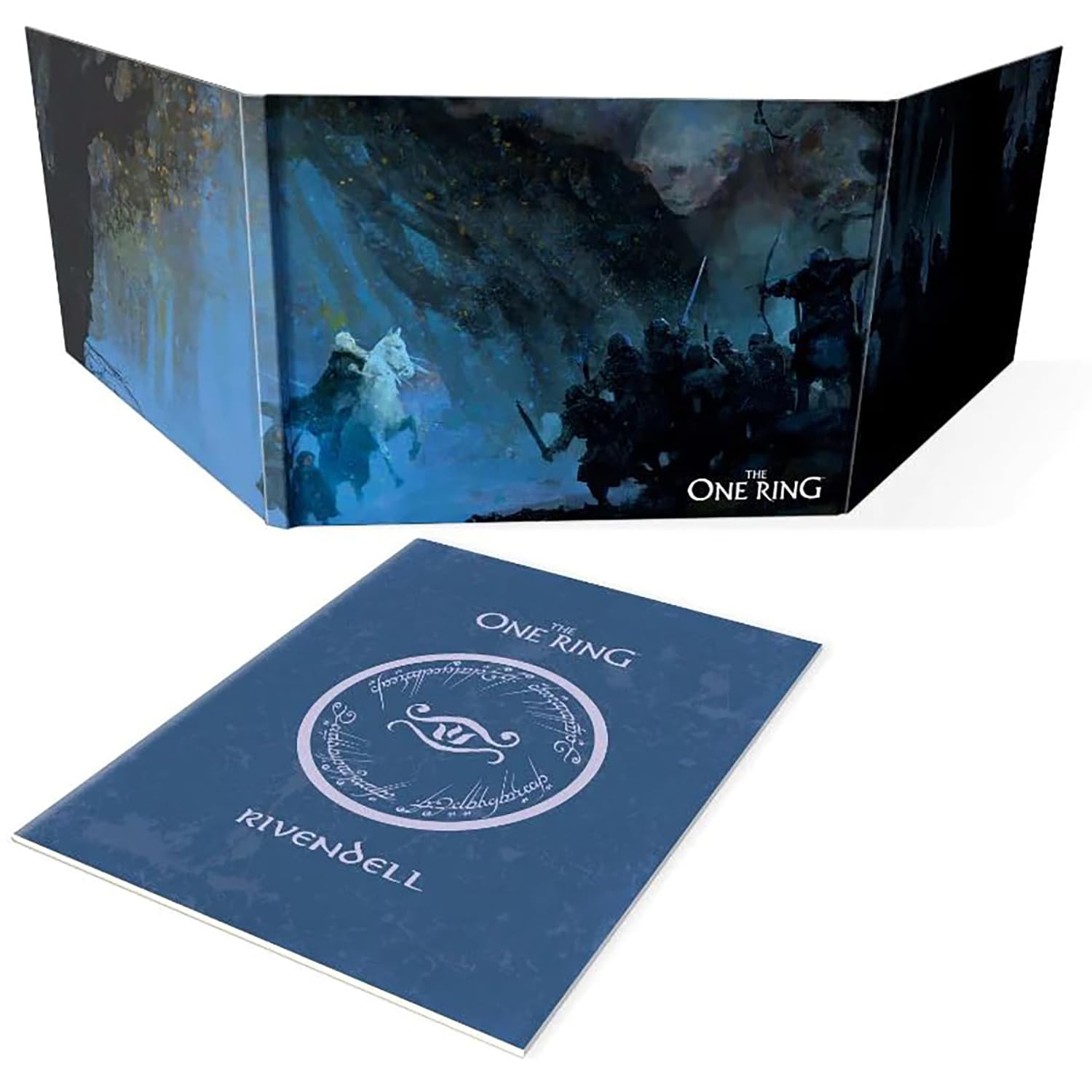 Free League Publishing: The One Ring: Loremaster's Screen - RPG Accessory, Includes Rivendell Compendium, Tri-Fold GM Screen, Tabletop Role Playing