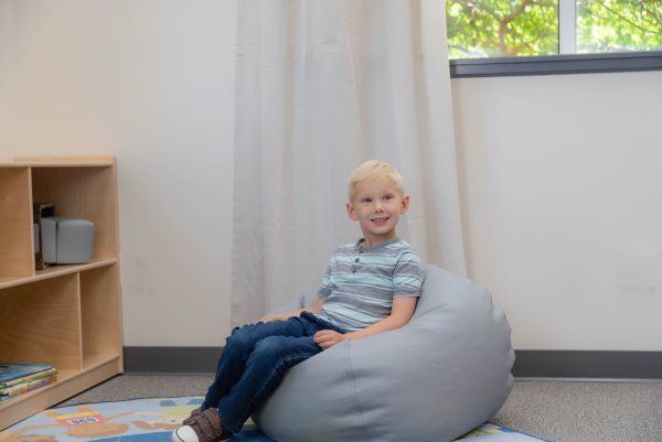 26" Round Bean Bag - Gray