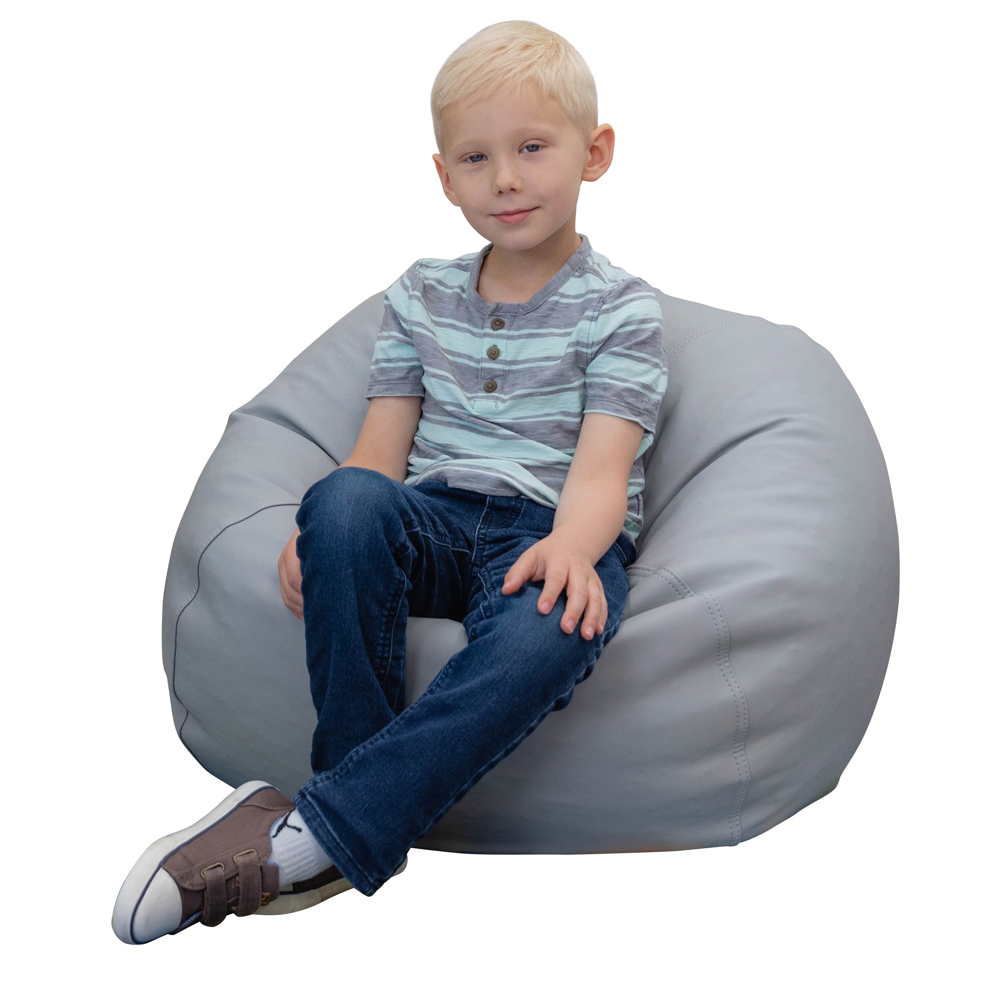 26" Round Bean Bag - Gray
