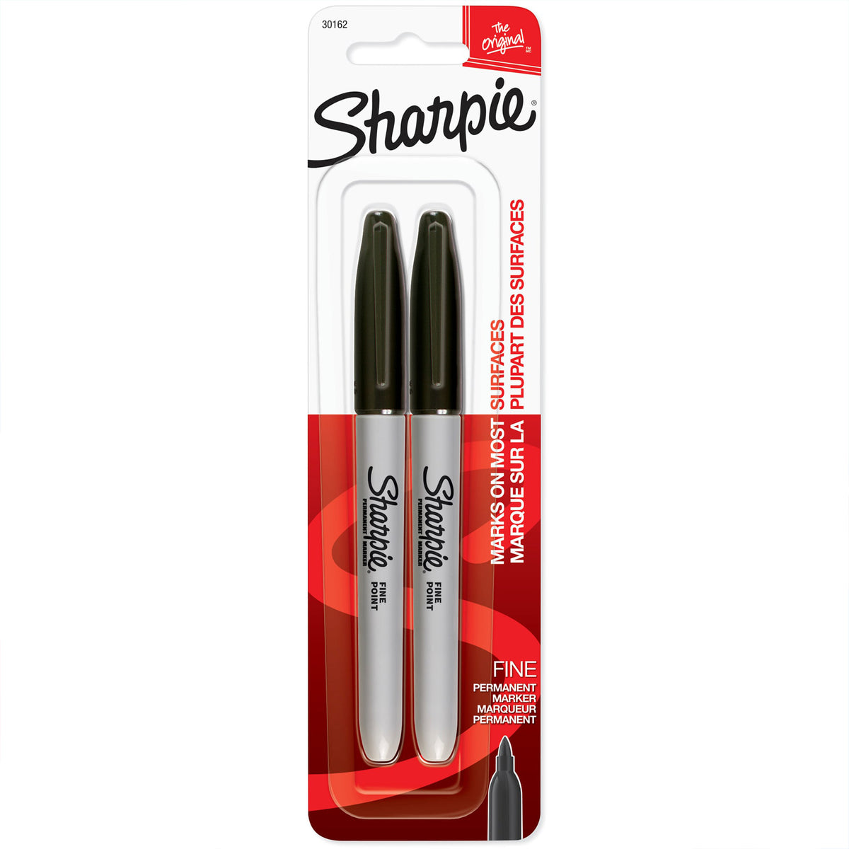 (3 PK) 2 FINE POINT MARKERS BLK