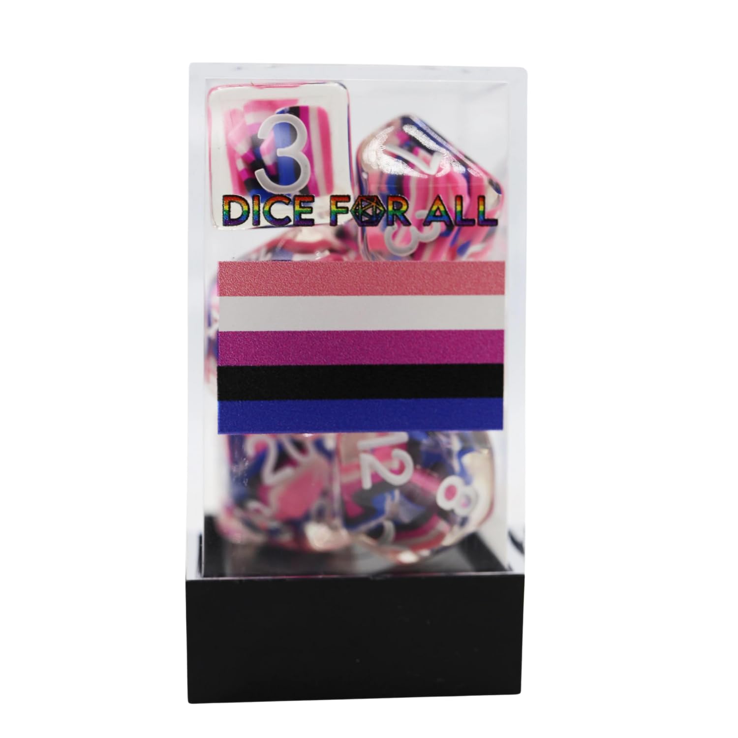 Genderfluid Flag RPG Dice Set