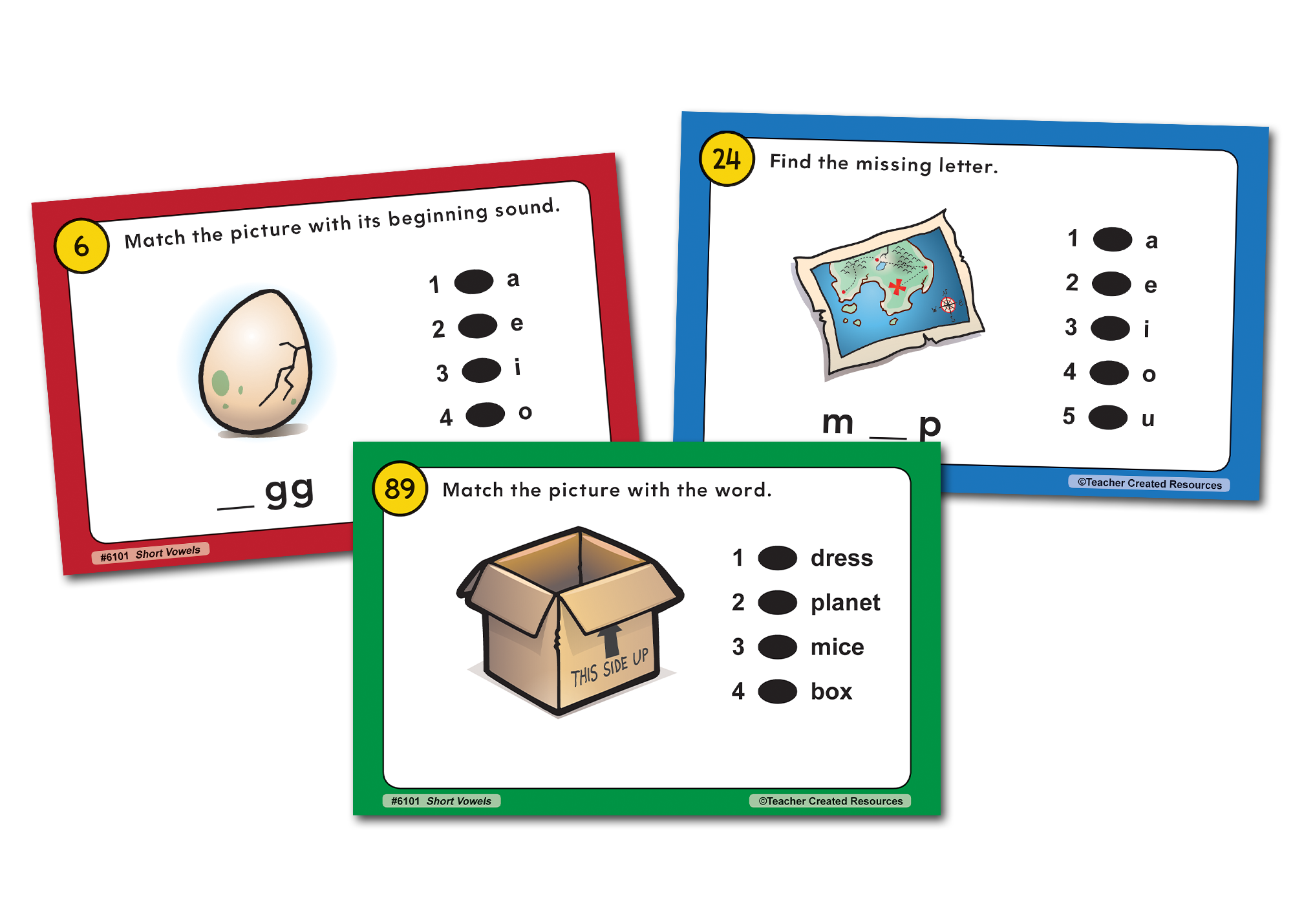 Power Pen® Learning Cards: Short Vowels