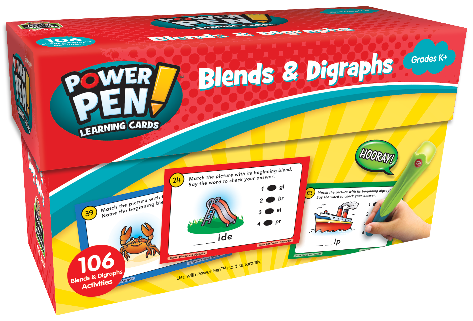 Power Pen® Learning Cards: Blends & Digraphs