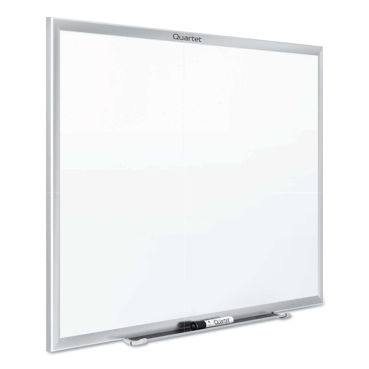 Quartet Classic Whiteboard - 24" (2 ft) Width x 18" (1.5 ft) Height - White Melamine Surface - Silver Aluminum Frame - Horizontal/Vertical - Durable, Smooth Surface, Flexible - 1 Each