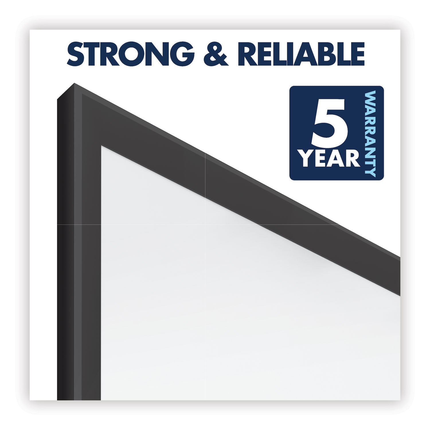 Quartet Classic Magnetic Whiteboard - 48" (4 ft) Width x 36" (3 ft) Height - White Painted Steel Surface - Black Aluminum Frame - Horizontal/Vertical - Magnetic - 1 Each