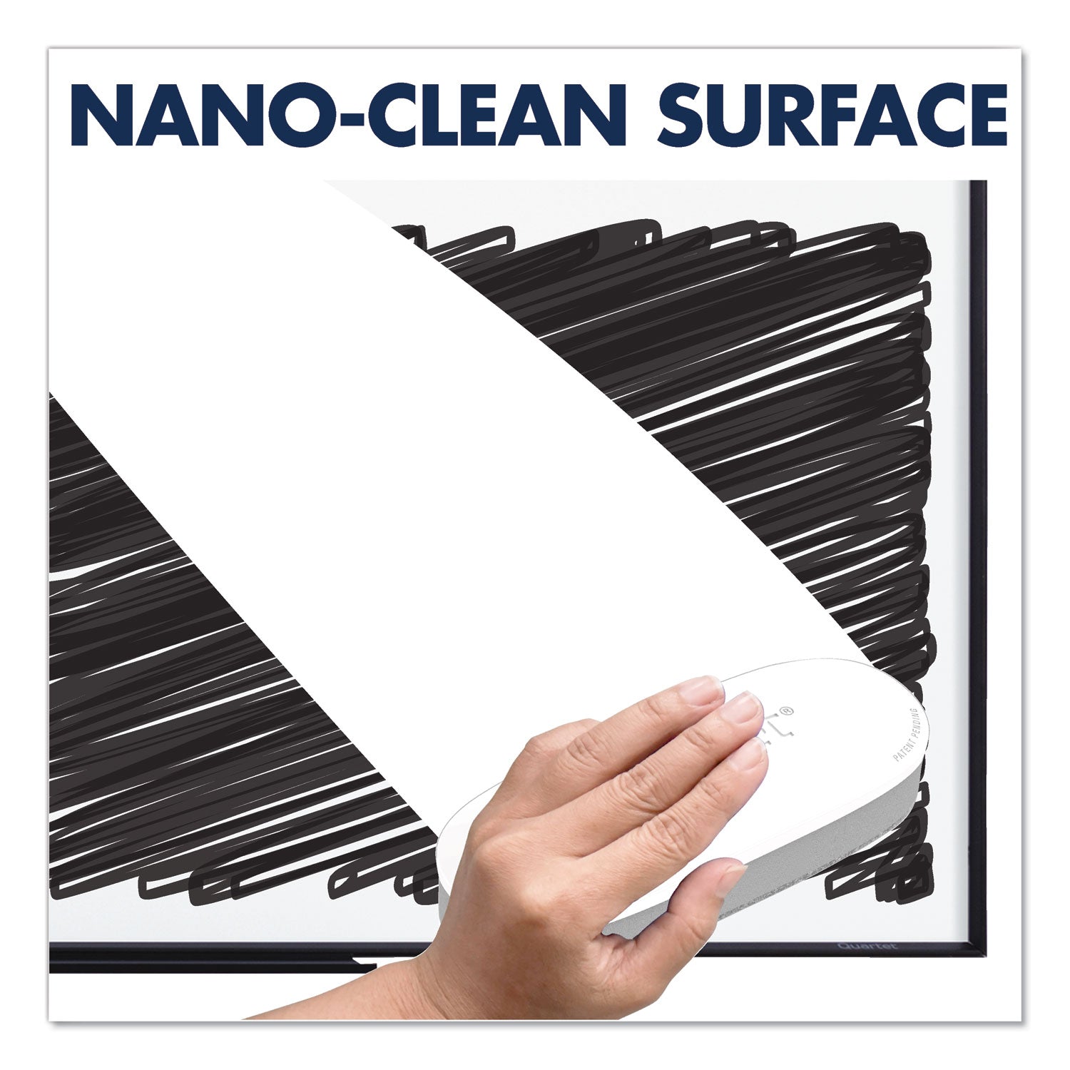 Quartet Classic Magnetic Whiteboard - 48" (4 ft) Width x 36" (3 ft) Height - White Painted Steel Surface - Black Aluminum Frame - Horizontal/Vertical - Magnetic - 1 Each
