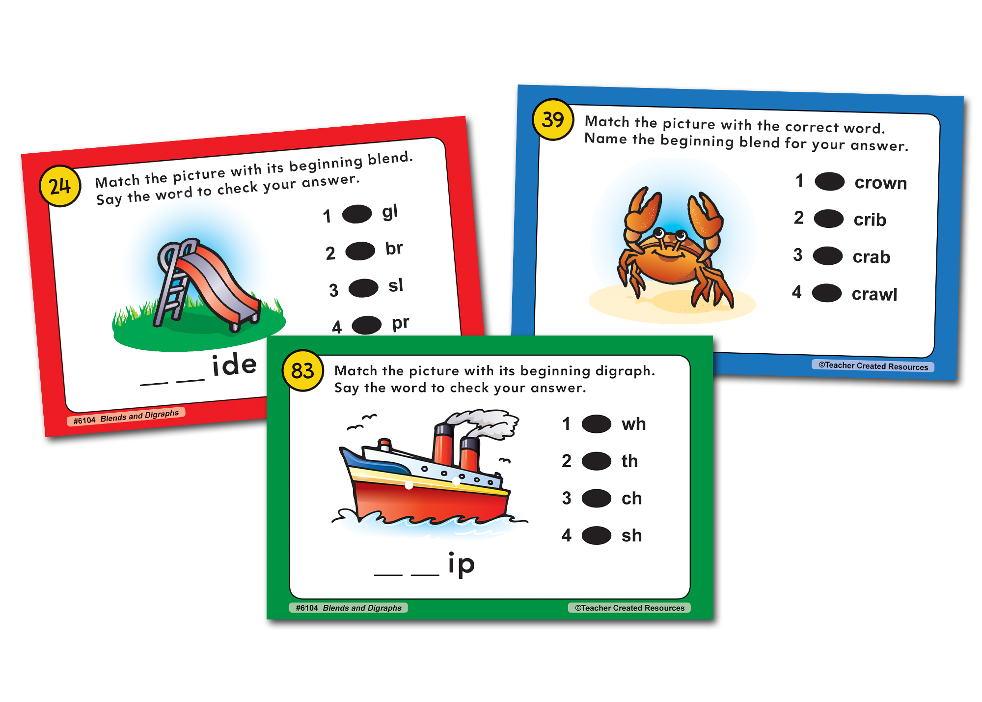 Power Pen® Learning Cards: Blends & Digraphs