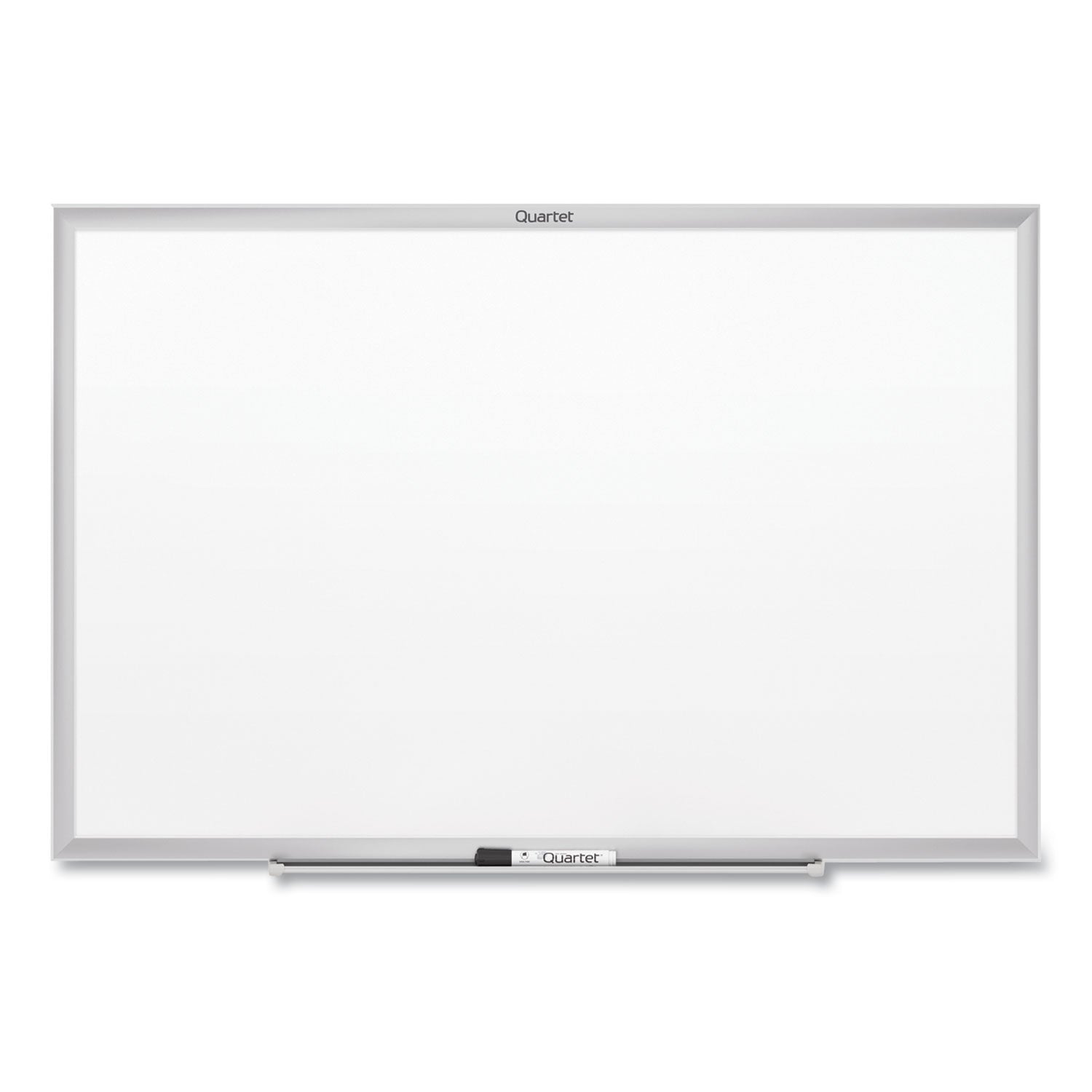 Quartet Classic Magnetic Whiteboard, 60" x 36", White Painted Steel Surface, Silver Aluminum Frame, Horizontal/Vertical Mount, Magnetic, Includes 1 Board