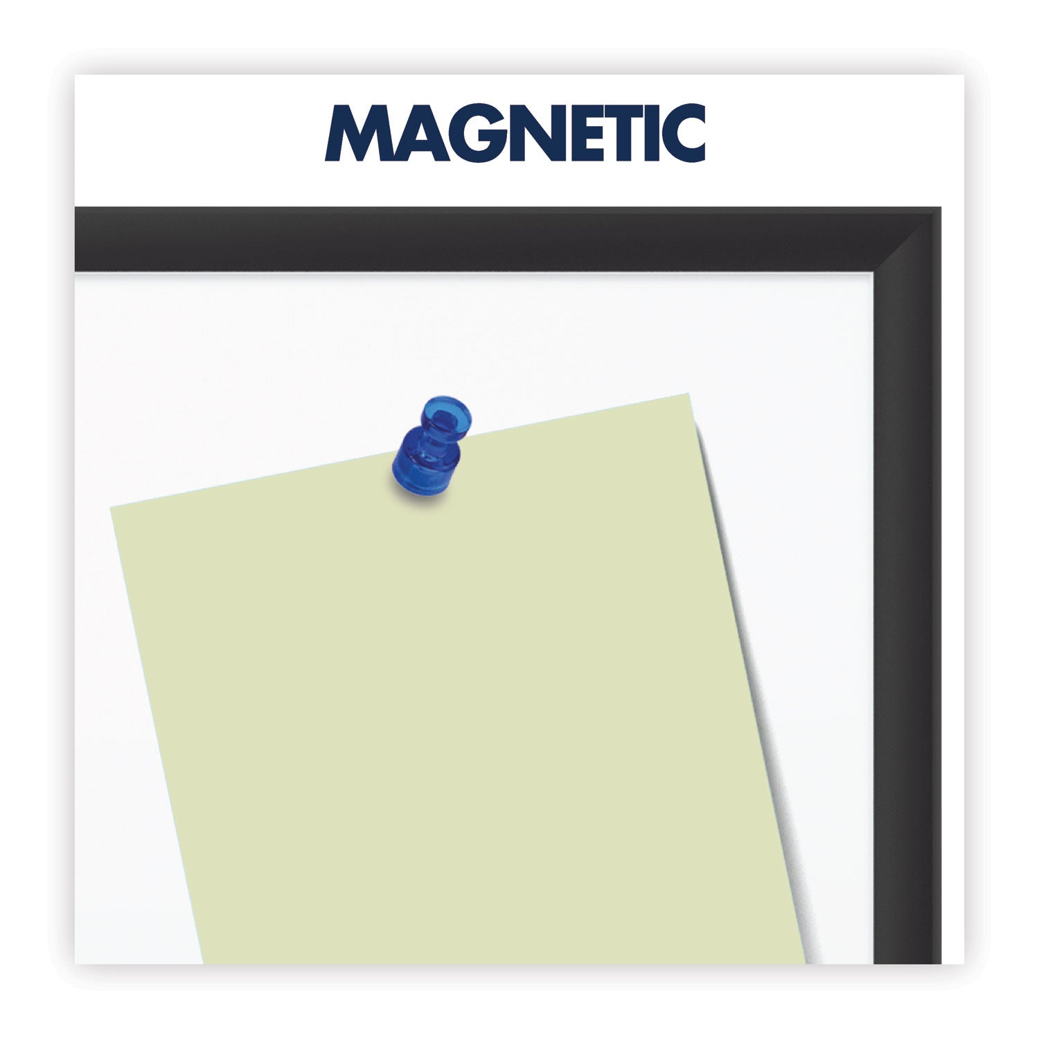 Quartet Classic Magnetic Whiteboard - 24" (2 ft) Width x 18" (1.5 ft) Height - White Painted Steel Surface - Black Aluminum Frame - Horizontal/Vertical - Magnetic - 1 Each