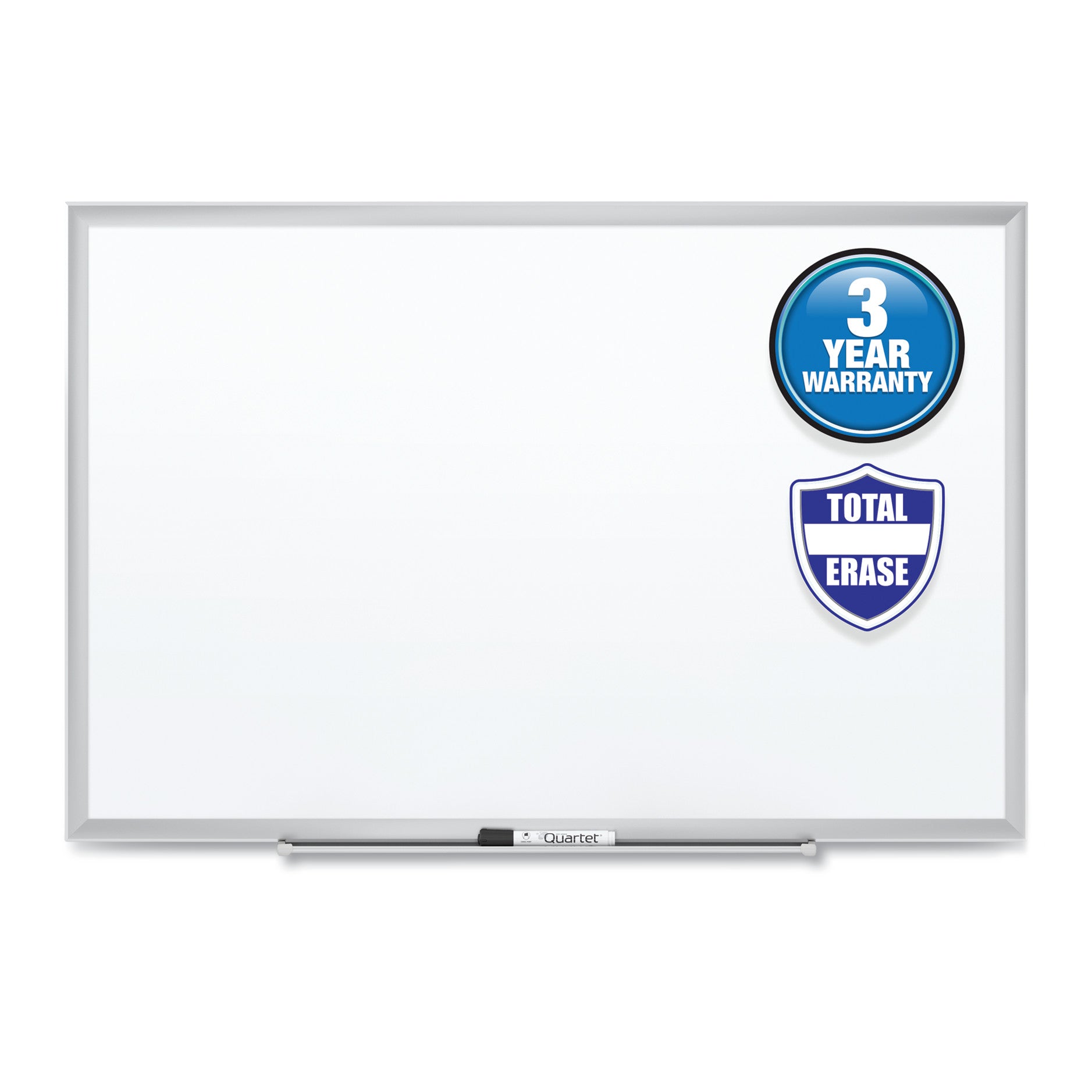 Quartet Classic Whiteboard - 24" (2 ft) Width x 18" (1.5 ft) Height - White Melamine Surface - Silver Aluminum Frame - Horizontal/Vertical - Durable, Smooth Surface, Flexible - 1 Each