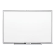 Quartet Classic Magnetic Whiteboard, 72" x 48", White Painted Steel Surface, Silver Aluminum Frame, Horizontal/Vertical Orientation, Magnetic, Includes Marker Tray and Dry Erase Marker, 1 Each