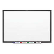 Quartet Classic Magnetic Whiteboard - 24" (2 ft) Width x 18" (1.5 ft) Height - White Painted Steel Surface - Black Aluminum Frame - Horizontal/Vertical - Magnetic - 1 Each