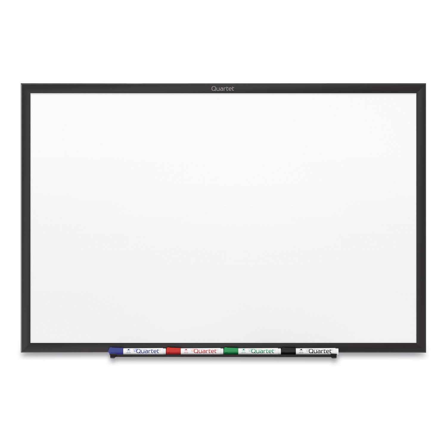 Quartet Classic Magnetic Whiteboard - 36" (3 ft) Width x 24" (2 ft) Height - White Painted Steel Surface - Black Aluminum Frame - Horizontal/Vertical - Magnetic - 1 Each