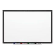 Quartet Classic Magnetic Whiteboard - 36" (3 ft) Width x 24" (2 ft) Height - White Painted Steel Surface - Black Aluminum Frame - Horizontal/Vertical - Magnetic - 1 Each