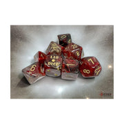 Lab Dice 8: Borealis Cosmos/gold Polyhedral 7-Die Set (with bonus die)