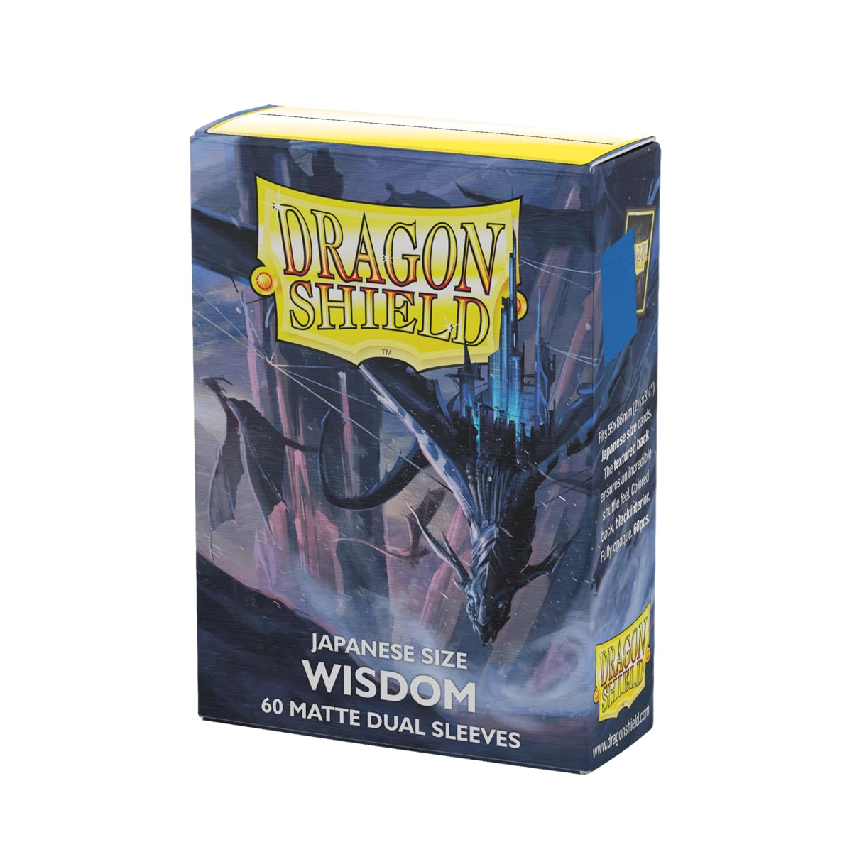 Dragon Shield - Matte Dual - Japanese Size Card Sleeves | 60 CT - Smooth & Tough Premium TCG Sleeves - Compatible with Yu-Gi-Oh, Naruto, Cardfight & Vanguard | Wisdom