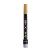 uni® POSCA PCF-350 Water-Based Paint Markers, Brush Tip (1-10mm), Gold