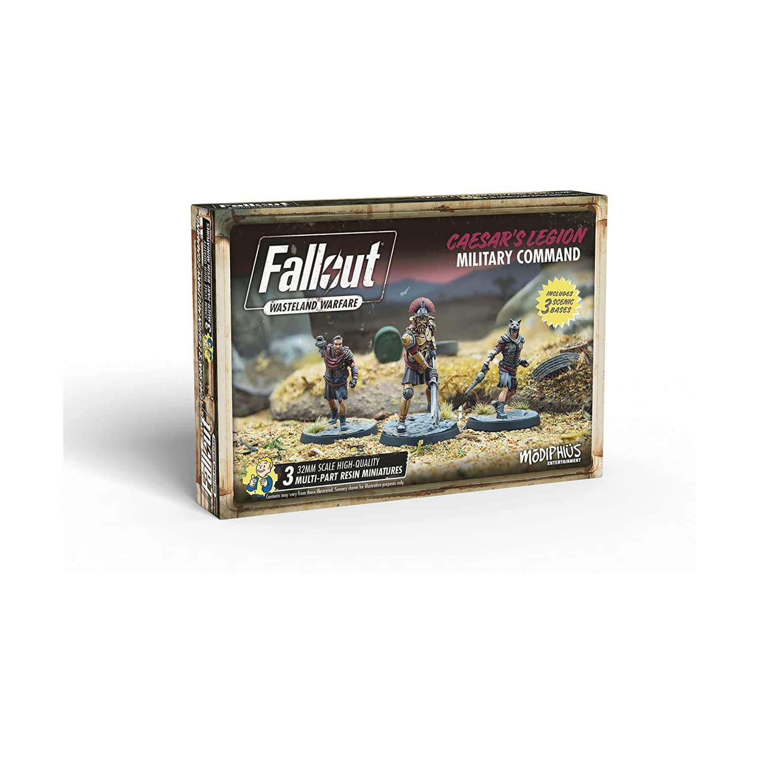 Modiphius Fallout - Wasteland Warfare - Caesar's Legion Military Command, Multicolor