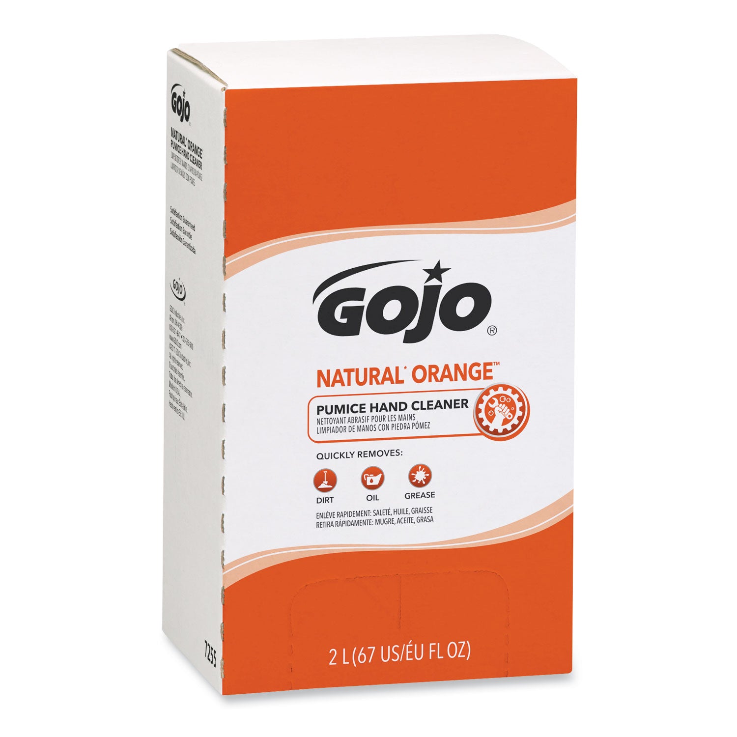NATURAL ORANGE Pumice Hand Cleaner Refill, Citrus Scent, 2,000 mL, 4/Carton