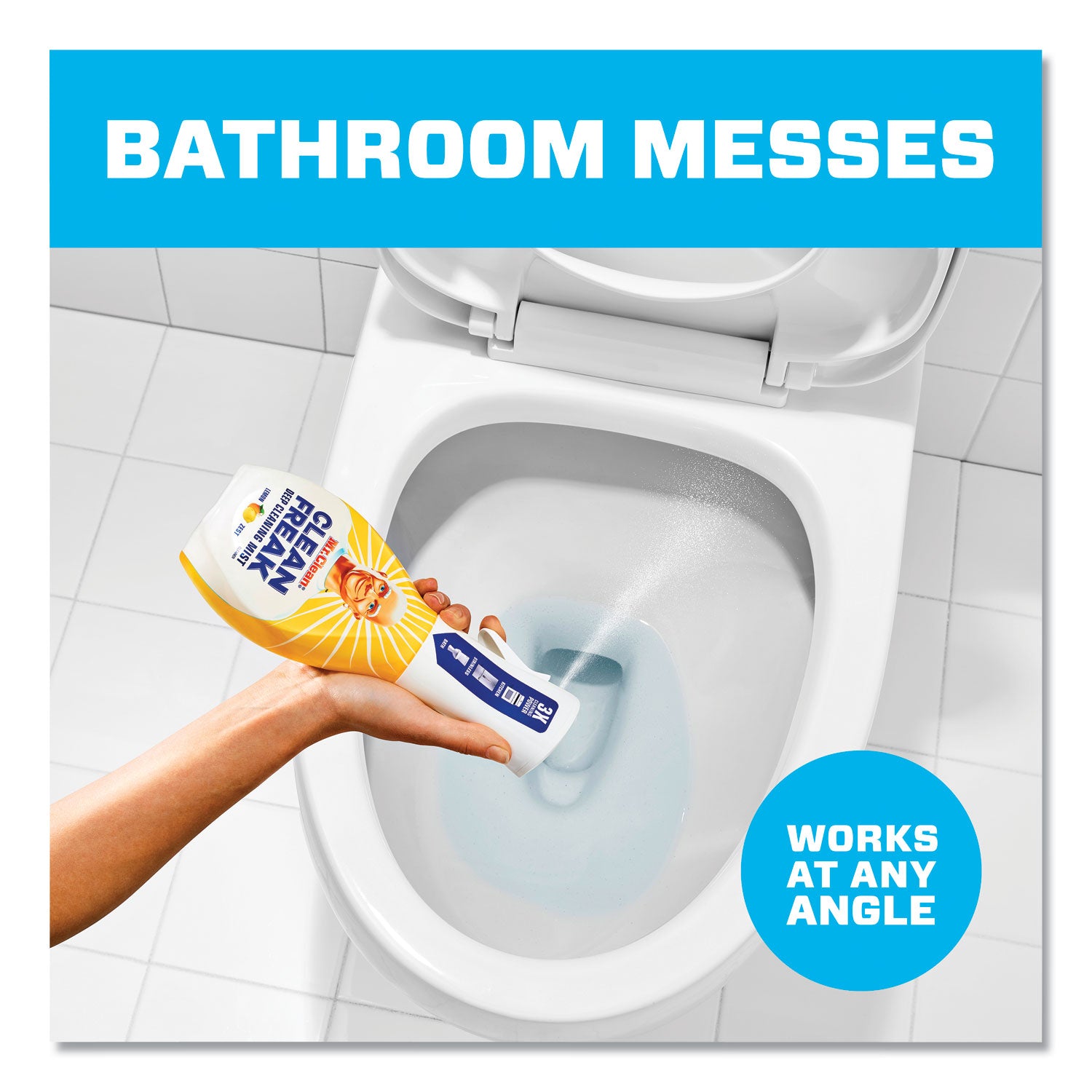 Mr. Clean Deep Cleaning Mist - For Multipurpose - Spray - 16 fl oz (0.5 quart) - Lemon Zest Scent - Recommended For: Grime Remover, Dirt Remover, Grease Remover - Easy to Use, Disinfectant, Deodorize - Multi - 1 Each
