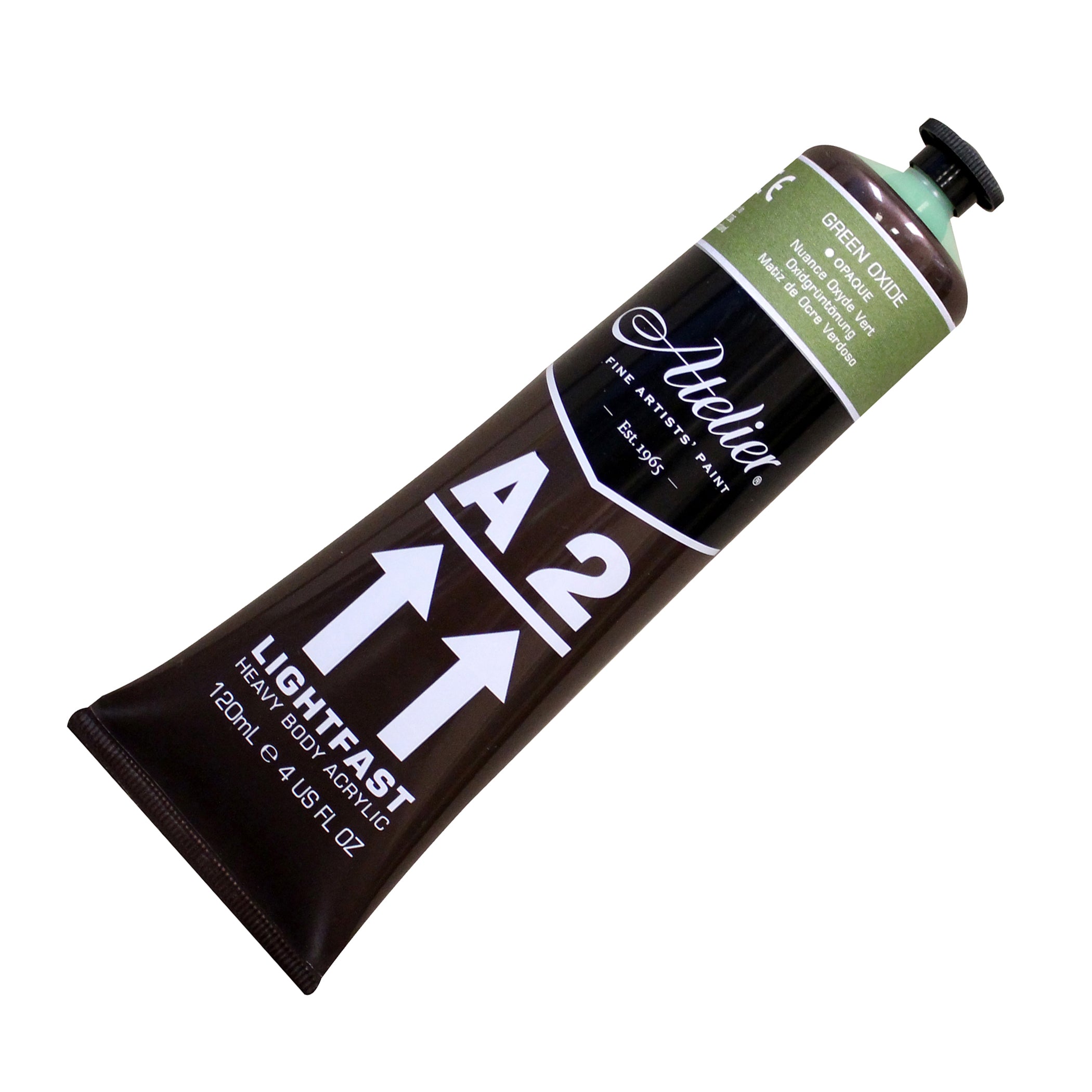 A2 Heavy Body Lightfast Artist Acrylic, 4 oz., Green Oxide Hue