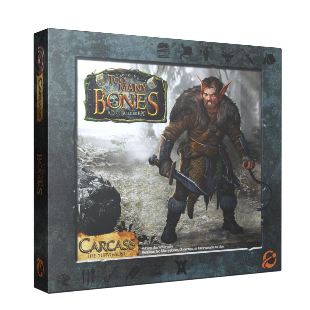 Chip Theory Games Too Many Bones: Carcass, Dice-Builder Strategic Fantasy RPG Game for Ages 14 and Up, 1-4 Players
