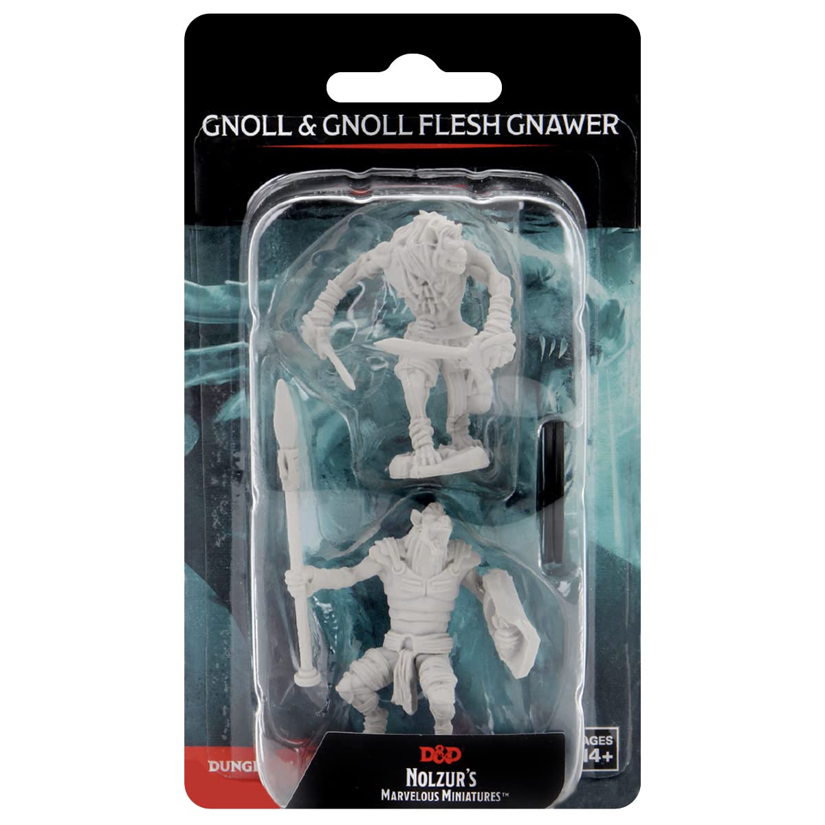 D&D: Nolzur's Marvelous Minis: Gnoll & Gnoll Flesh Gnawer W12 (Unpainted)