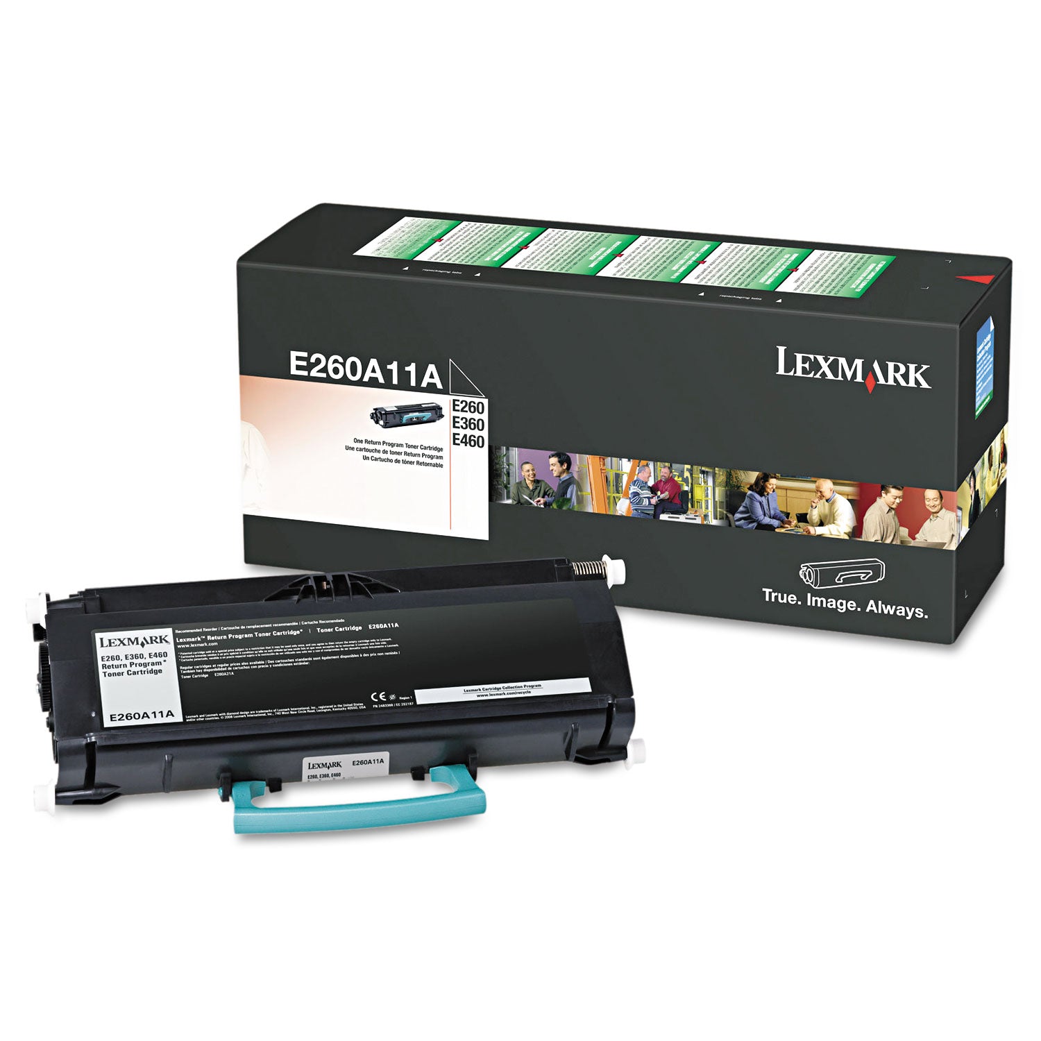 Lexmark E260A11A Original Laser Toner Cartridge - Black - 1 Each