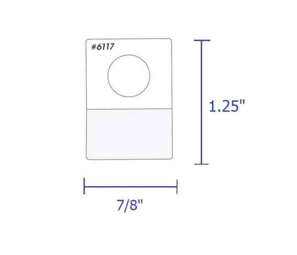 Hang Ups Self Adhesive - 504 tabs per pack, 7/8"x1.5"
