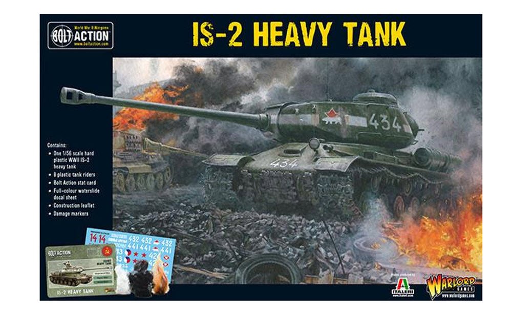 Warlord Bolt Action is-2 Heavy Tank 1:56 WWII Military Wargaming Plastic Model Kit, Small