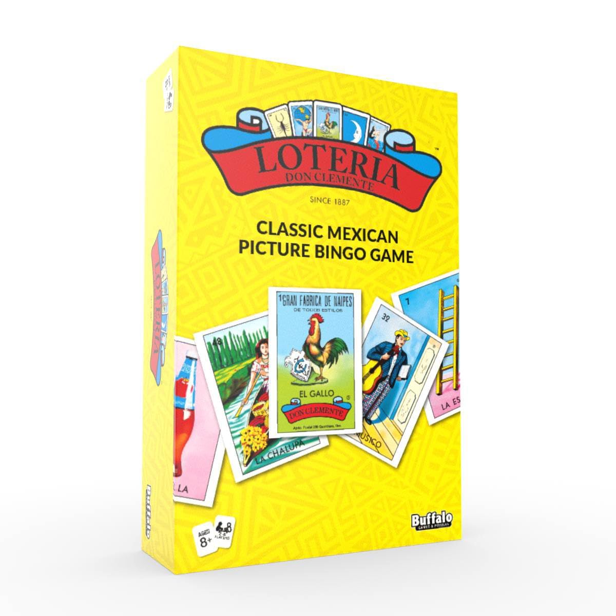 Buffalo Games - Loteria – Classic Family Board Game - Authentic Don Clemente Artwork - Great for Game Night - Ages 8 and Up