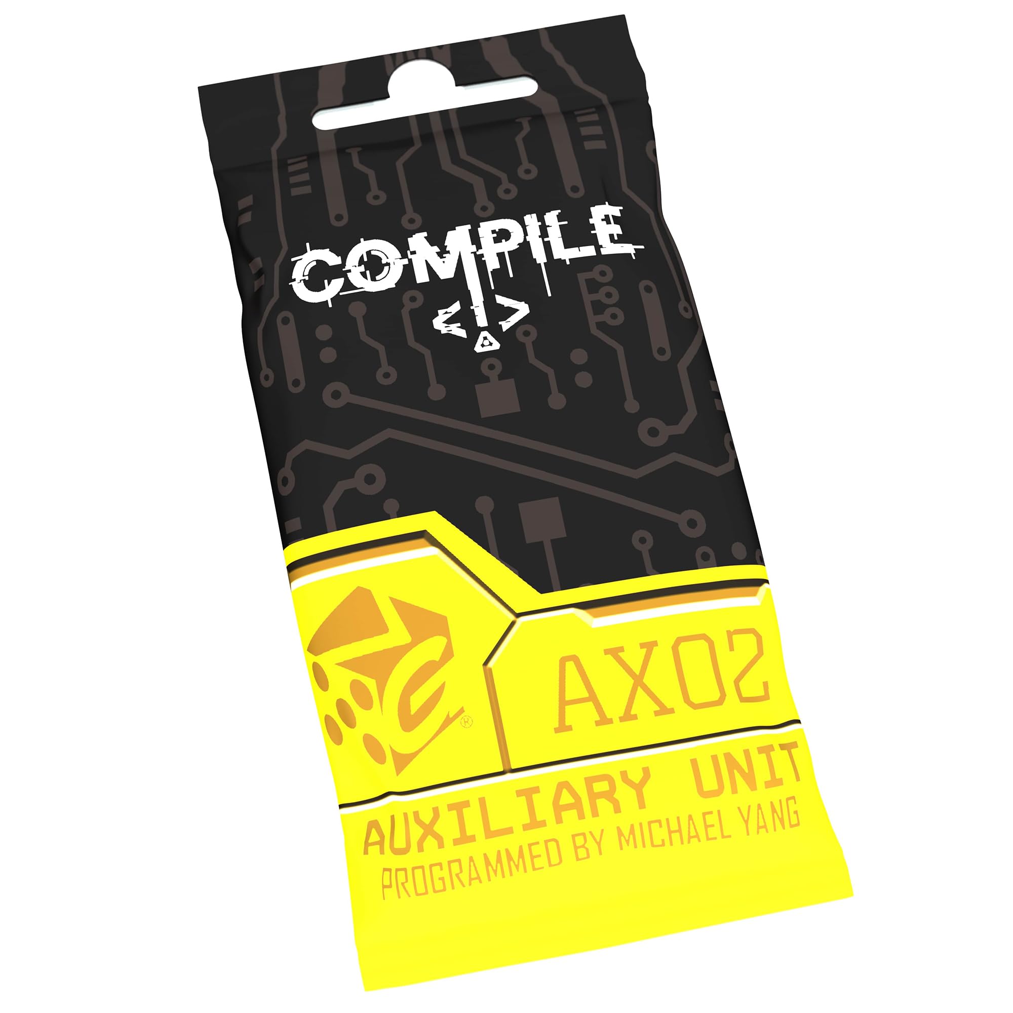 Synapses Games: Compile: Aux 2 - Mini Expansion, Auxiliary Unit, Area Control Strategy Card Game, 3 New Protocols, Play As AI, Ages 14+, 2 Player