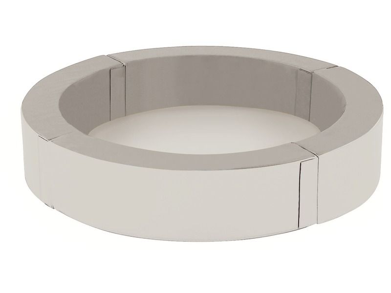 Basic Jacuzzi Ball Pool Without Balls - Light Grey/Ivory, 11.8"H x 5.9"Th