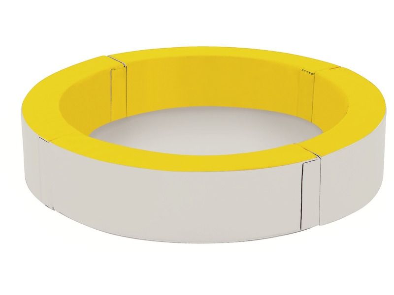 Basic Jacuzzi Ball Pool Without Balls - Yellow/Ivory, 11.8"H x 5.9"Th