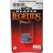 Reaper Female Chaos Cultist Miniature Figure 25mm Heroic Scale Bones USA Miniatures
