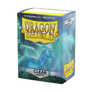 Dragon Shield | Standard Size Card Matte Sleeves | 100 CT - Smooth & Tough Premium TCG Sleeves | Compatible with Pokemon, Flesh & Blood, One Piece & Magic The Gathering | Clear - Matte