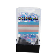 Transgender Flag RPG Dice Set