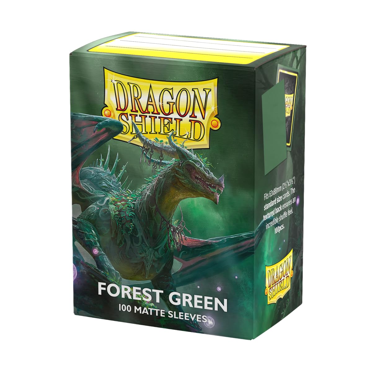 Dragon Shield | Standard Size Card Matte Sleeves | 100 CT - Smooth & Tough Premium TCG Sleeves | Compatible with Pokemon, Flesh & Blood, One Piece & Magic The Gathering | Forest Green